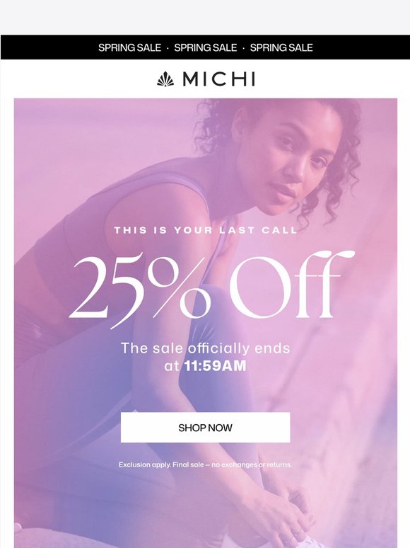 Last Call: Sale Ends Today at Midnight