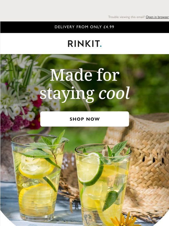 Summer glassware from £2.99 🍹