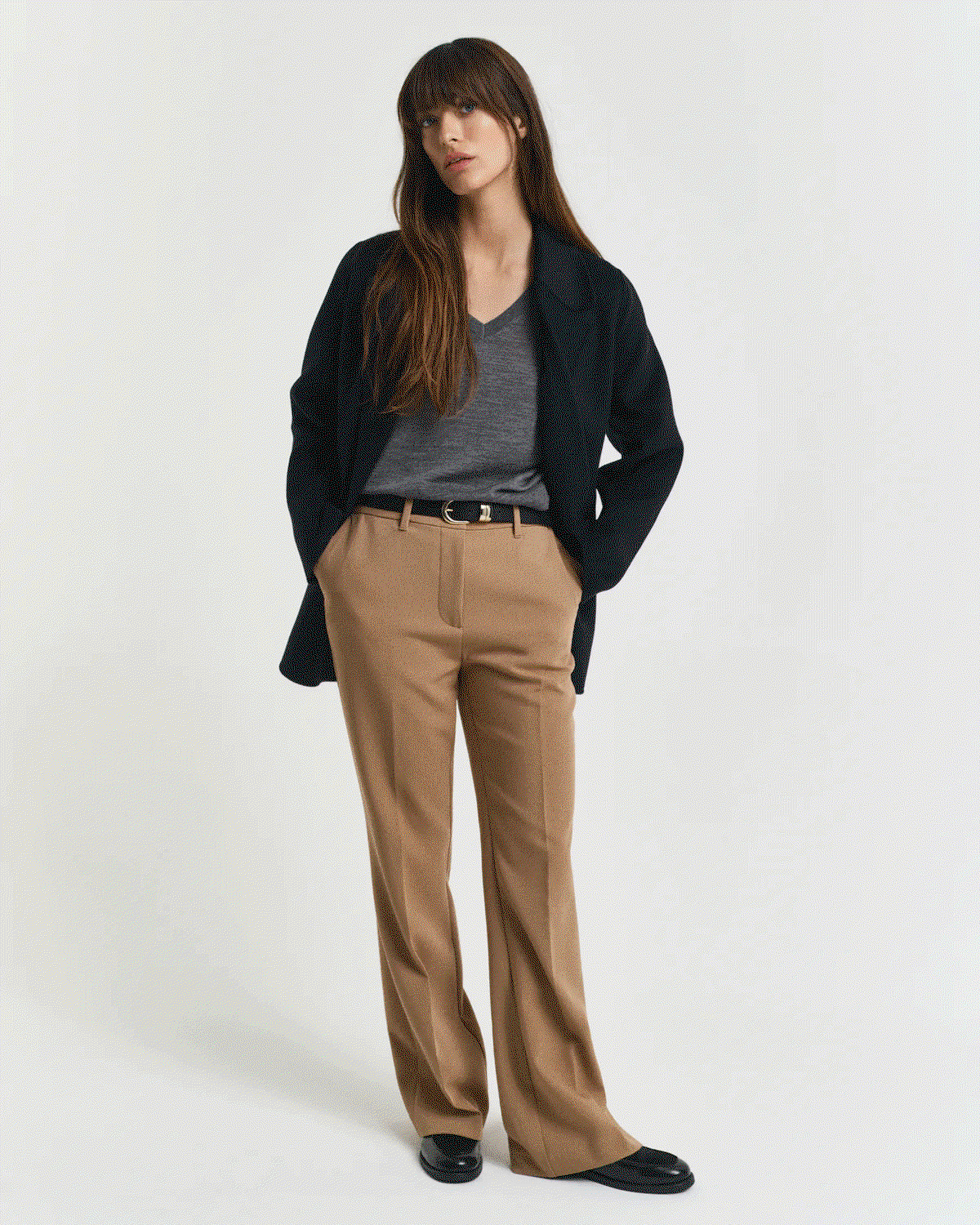Slim Flared Slacks