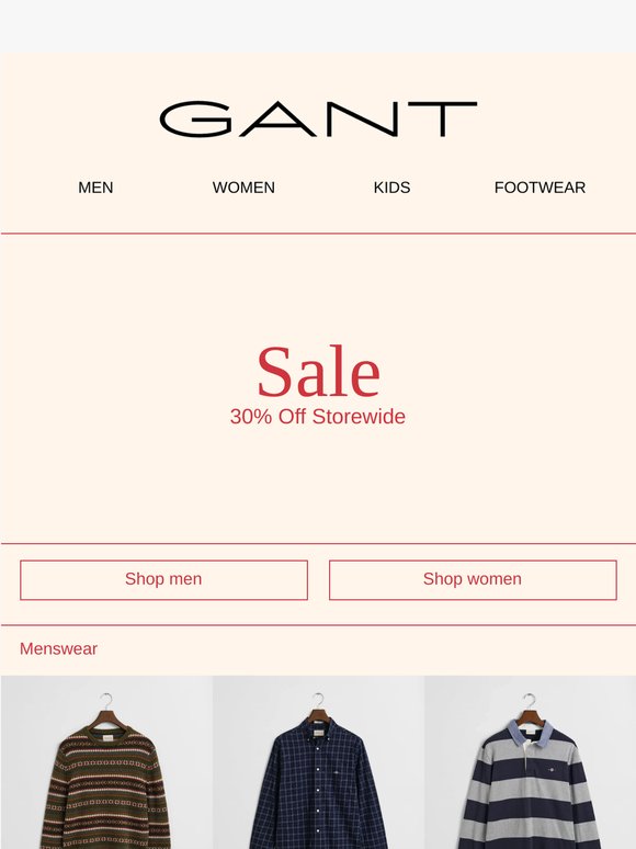 Sale is on – 30% off storewide