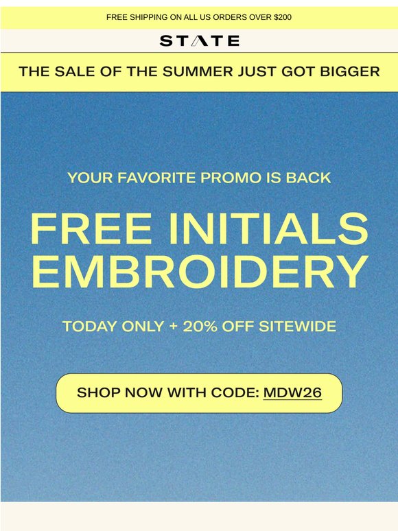 FREE INITIALS EMBROIDERY