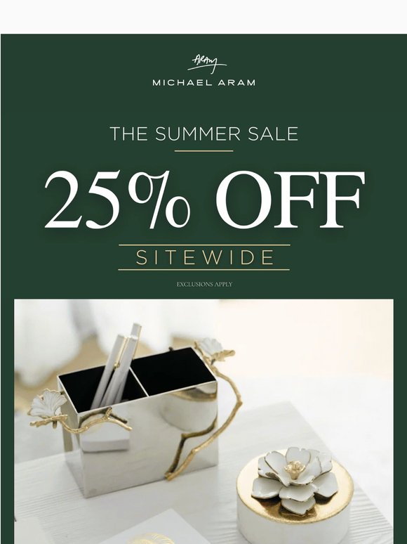 Memorial Day | The Summer Sale 25% Off