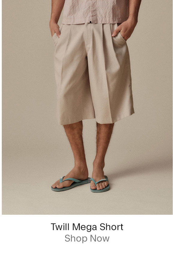 Twill Mega Short Ecru