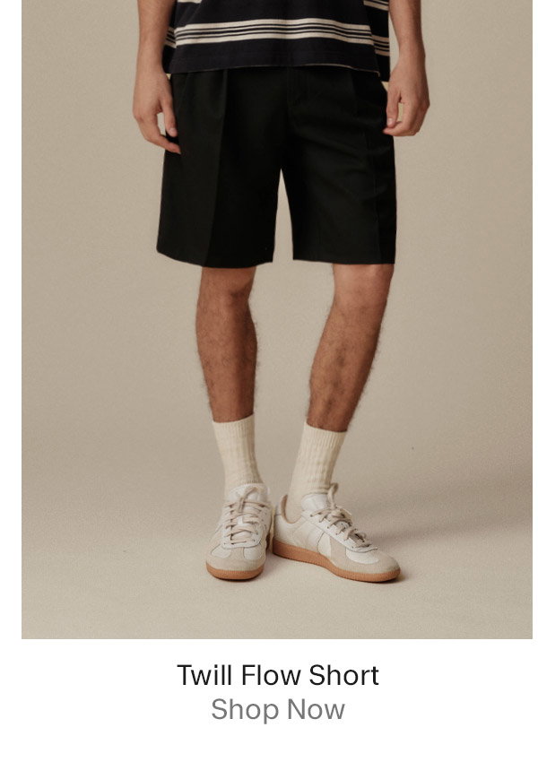 Twill Flow Short Black