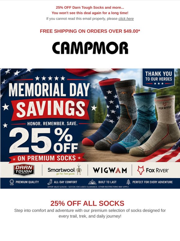 Sock Deals End Tonight!