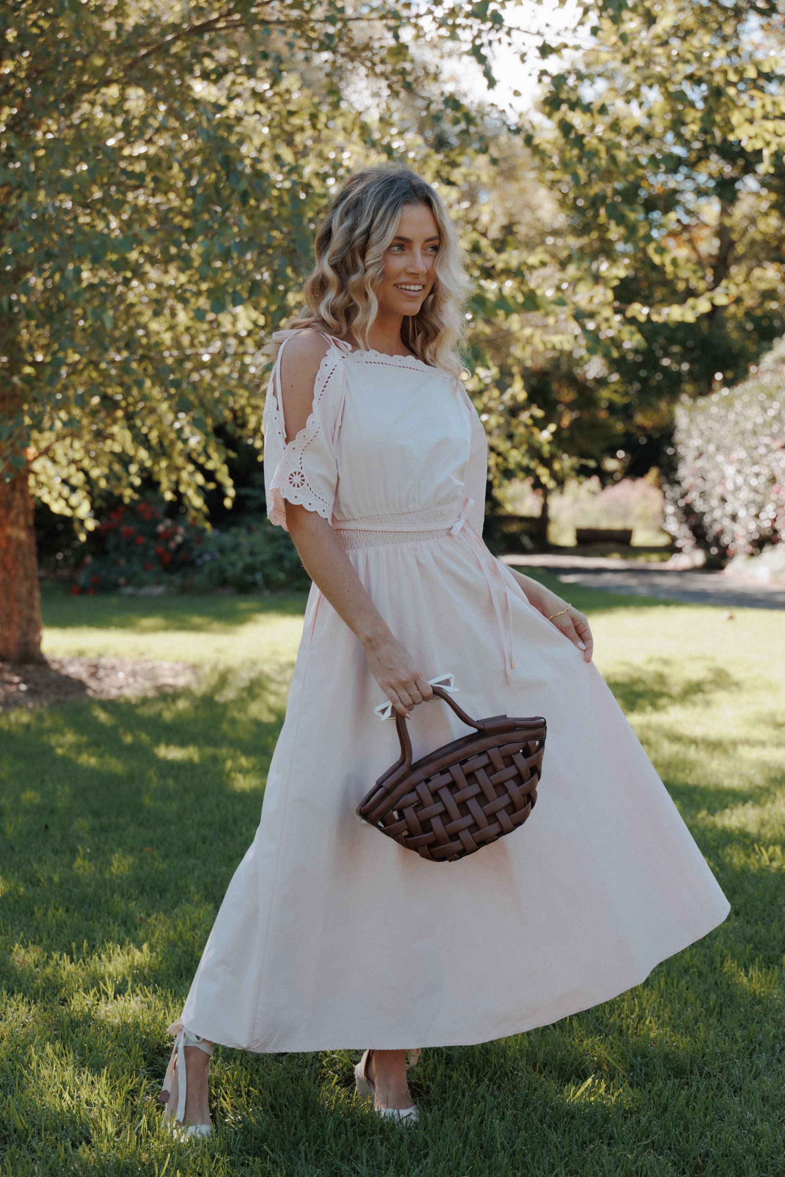 Image of Nellie Midi Dress - Petal Pink