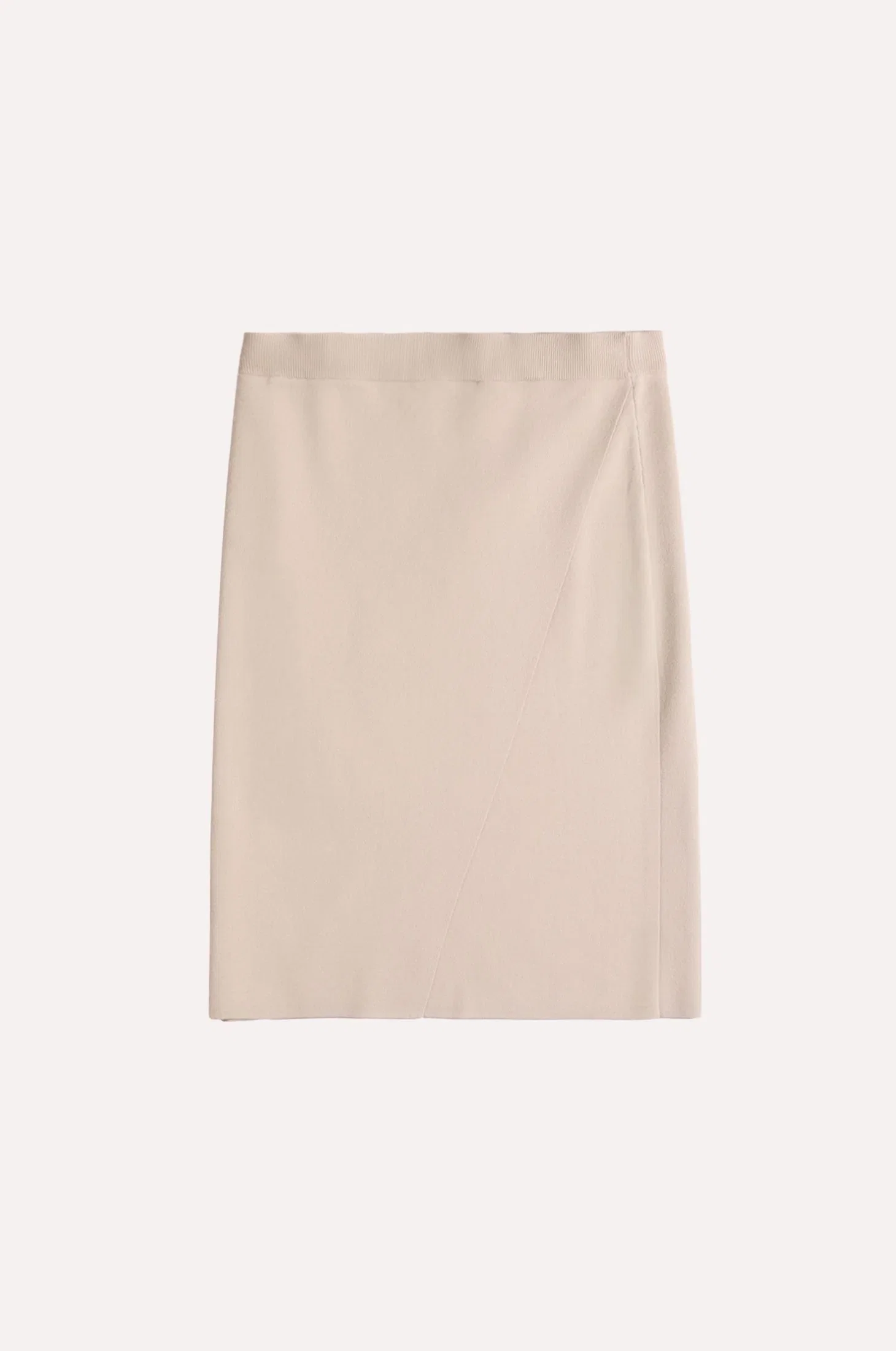 Image of Viscose Overlap Panel Skirt