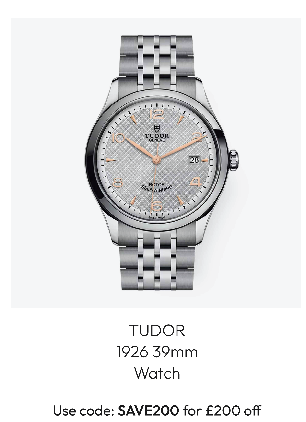 TUDOR 1926 39mm Watch M91550-0001