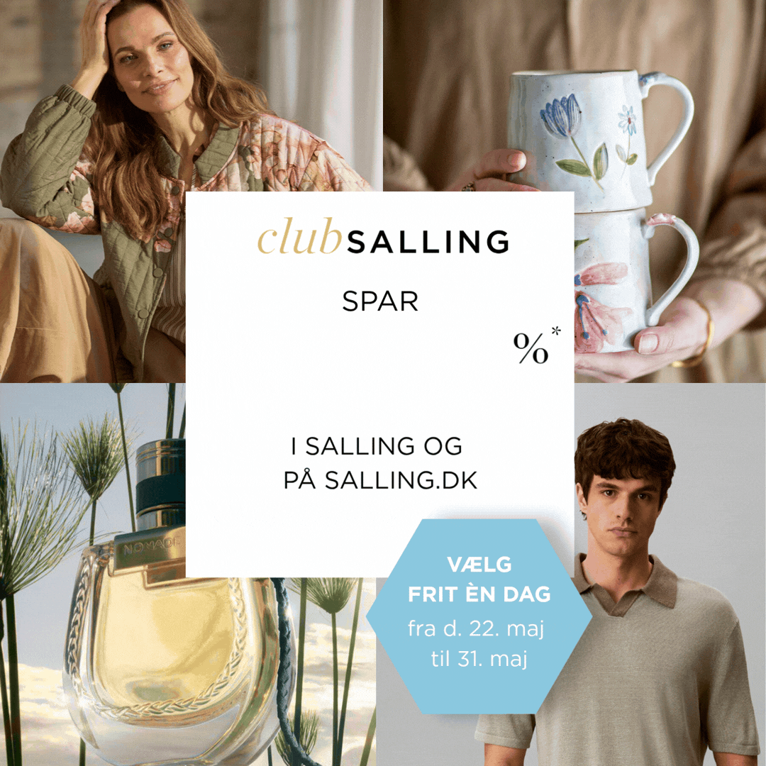 Spar 25-30% i Salling og på salling.dk