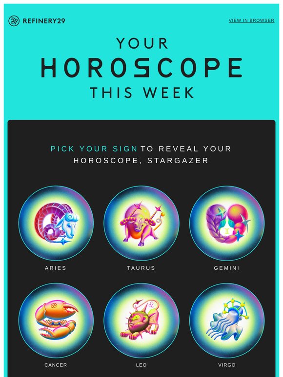 Your horoscope for the week—it's a powerful time for you to set intentions
