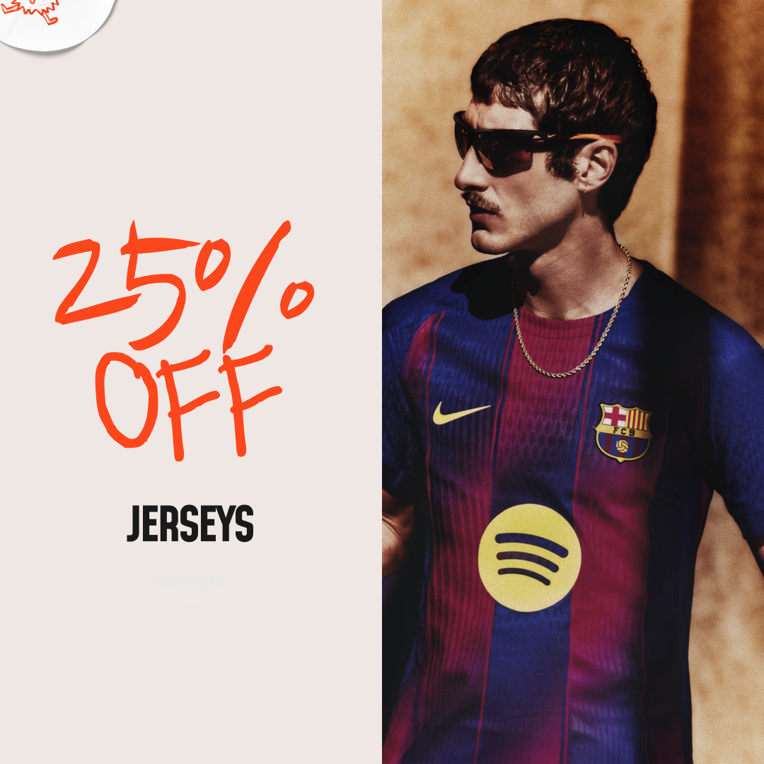 Save 25% on jerseys