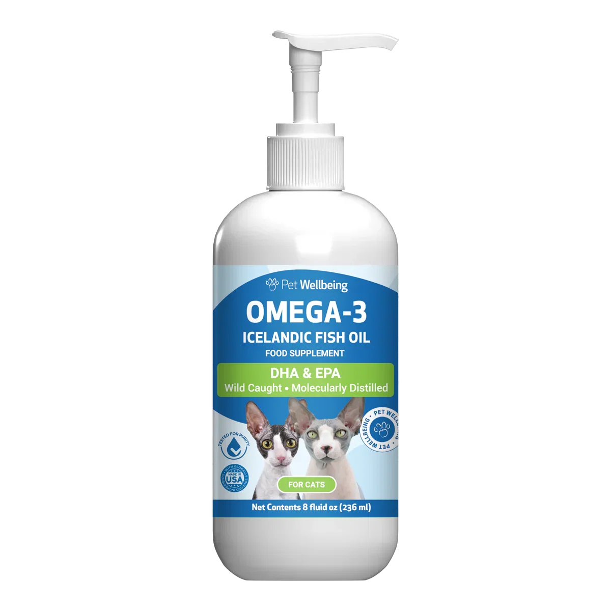 Image of Omega-3 Icelandic Fish Oil - Fatty Acids EPA & DHA for Cats