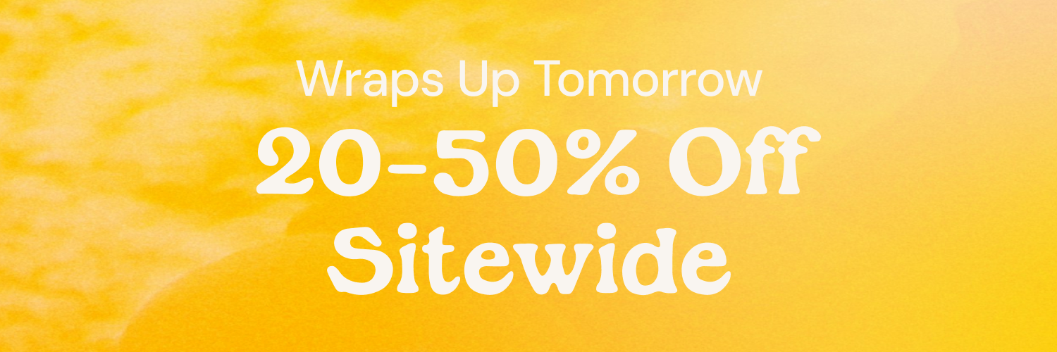 Ends Tomorrow: 20-50% Off Sitewide