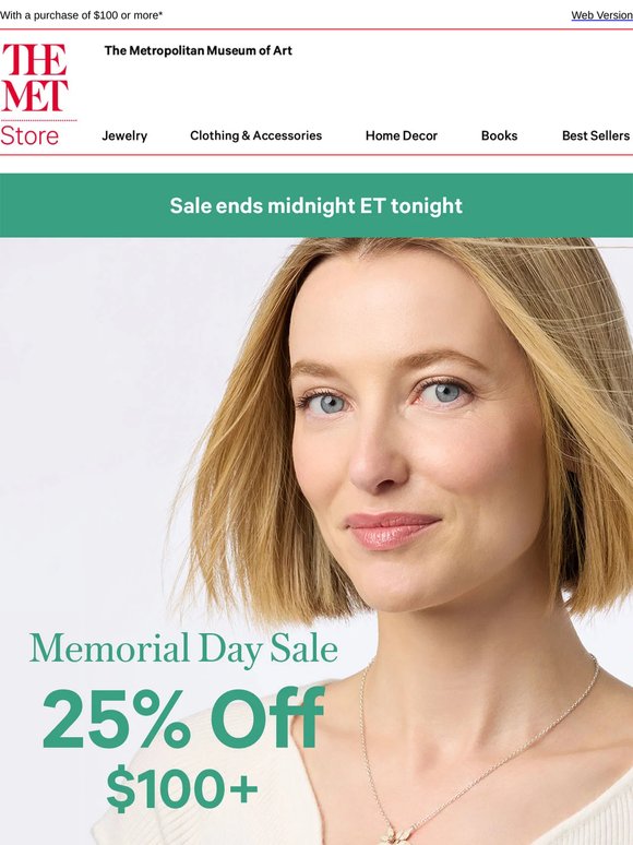 Final Day to Save 25% Sitewide