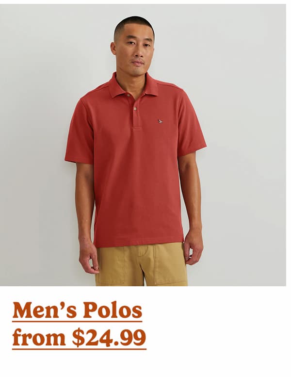 Shop Men's Polos from $24.99