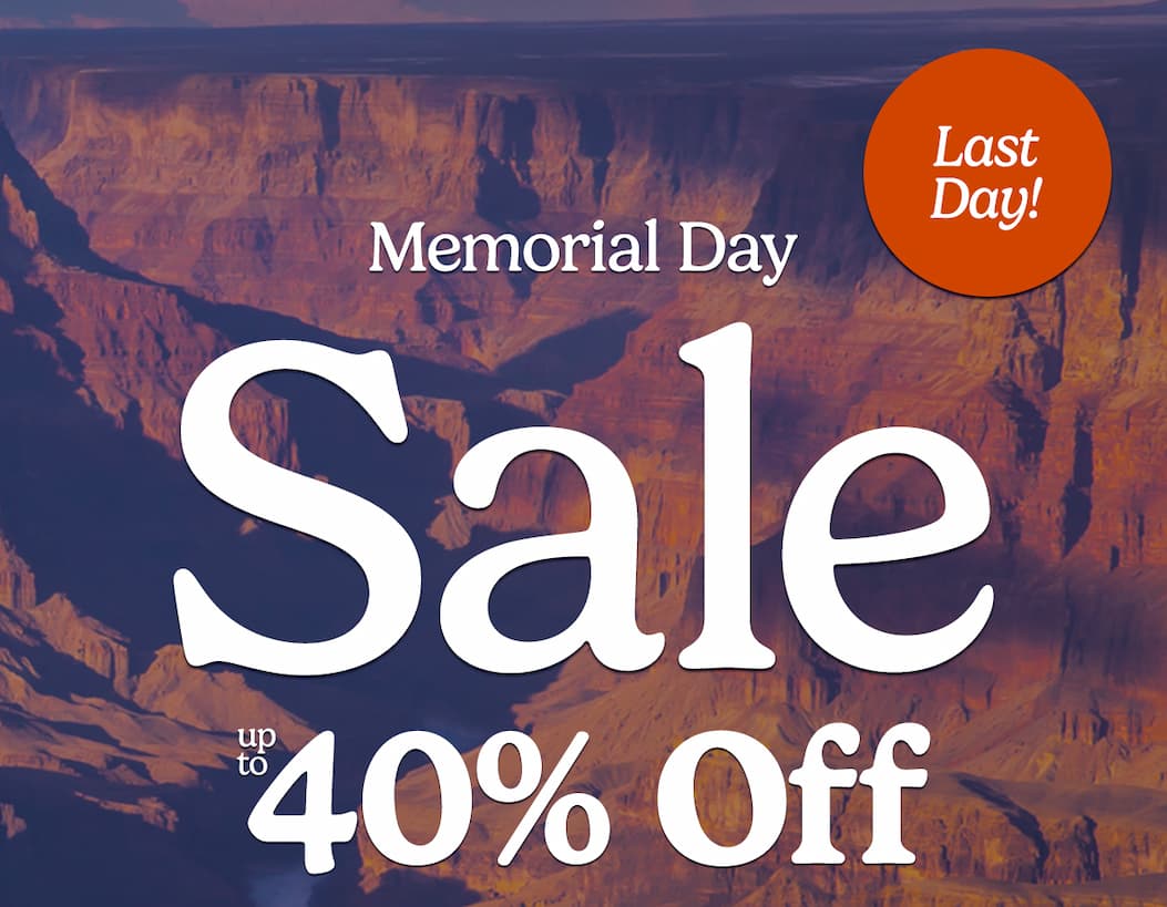 Memorial Day Sale Up to 40% Off