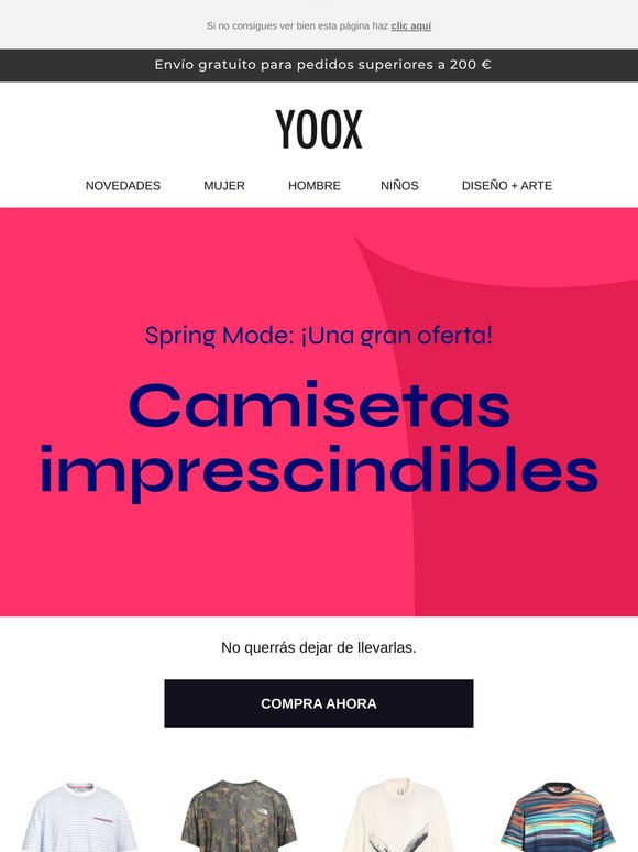 La oferta continúa: camisetas a precios increíbles