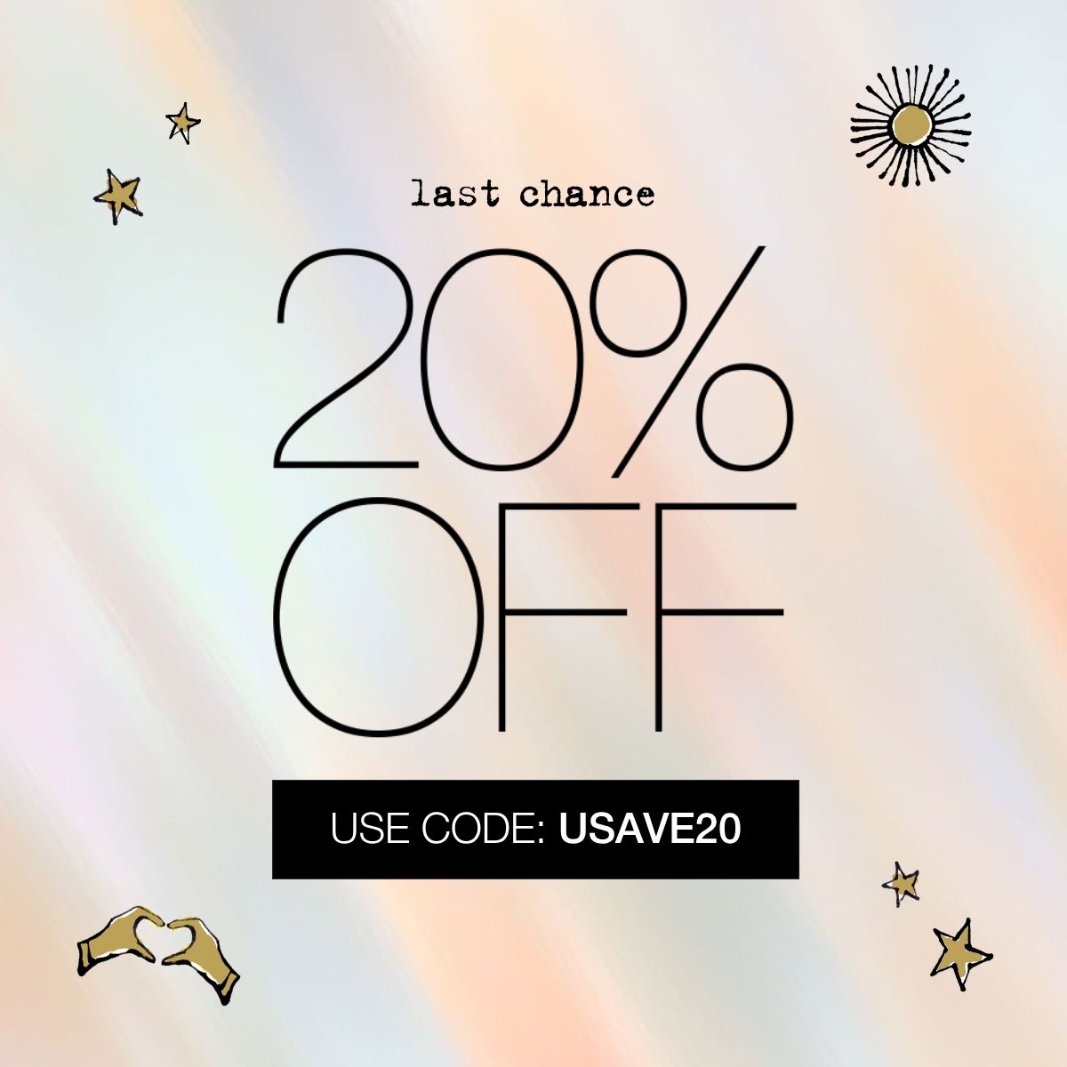 20% Off Sitewide | Use code USAVE20