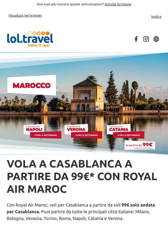 Casablanca a partire da 99 euro