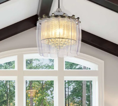 Smafan Blossom 50'' Smart Crystal Chandelier Ceiling Fan With Dimmable Light