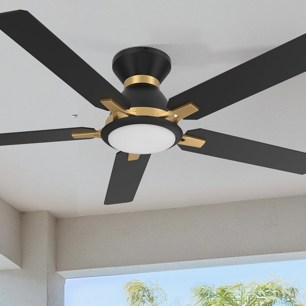 smafan Essex Low Profile Smart Ceiling Fan  With Light