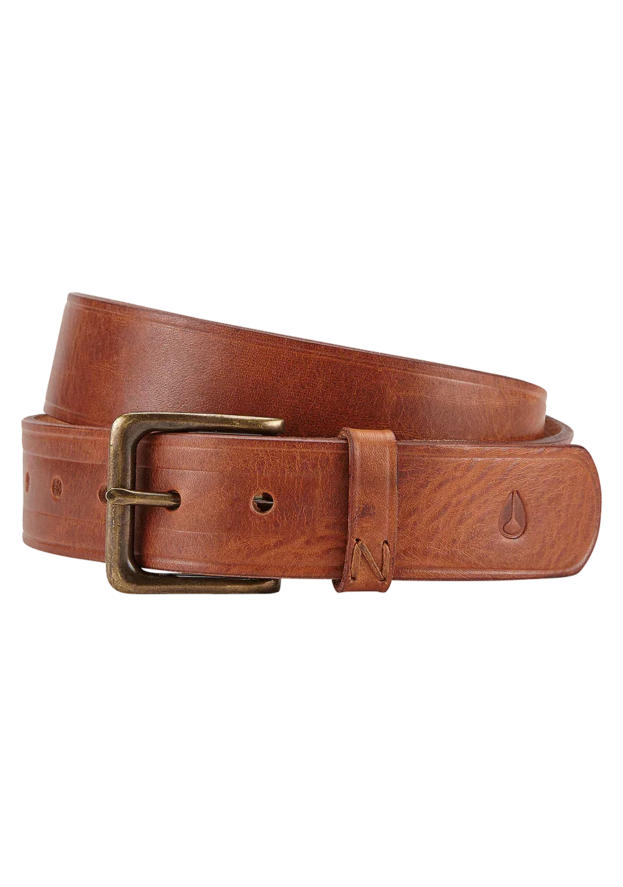 Image of DNA Leather Belt - Brown Wash