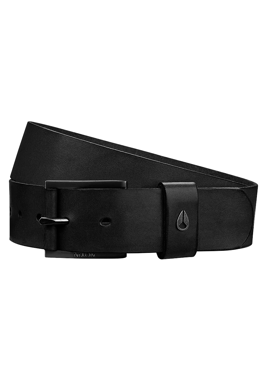 Image of Americana Leather Belt - Black