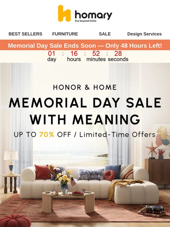 Memorial Day Sale End soon: Up to 70% Off Before Your Favorites Sell Out!🚨