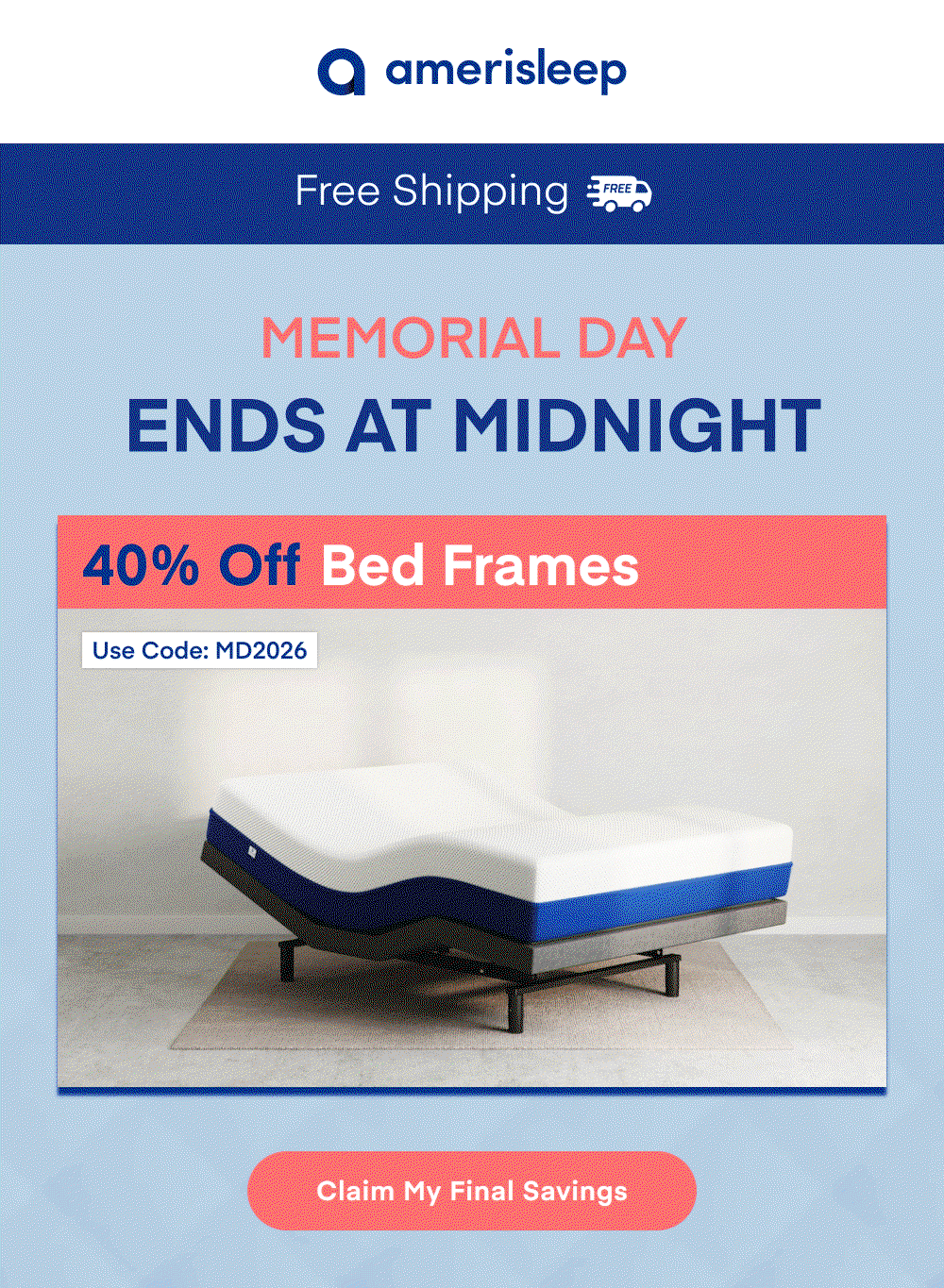 Memorial Day Sale Ends at Midnight