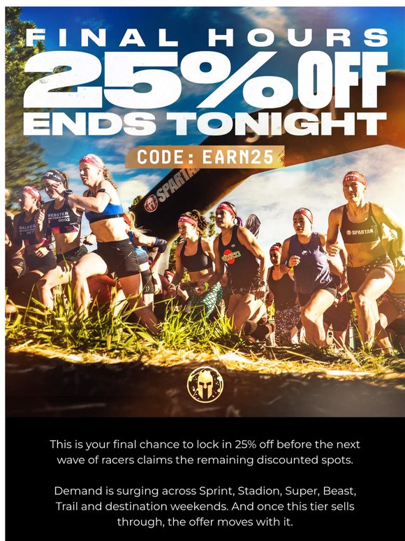Memorial Day: 25% Off Ends Tonight