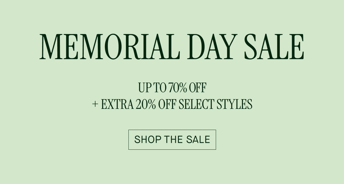 MEMORIAL DAY SALE