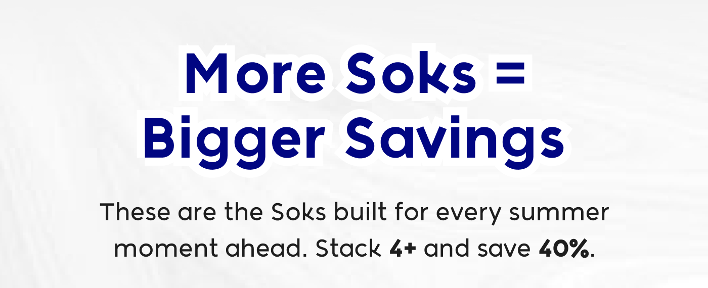 Summer Soks collection with bigger bundle savings