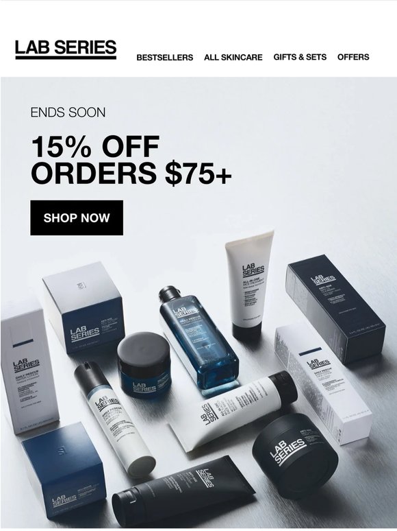 Ends Today—15% Off $75+