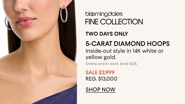 5-Carat Diamond Hoops