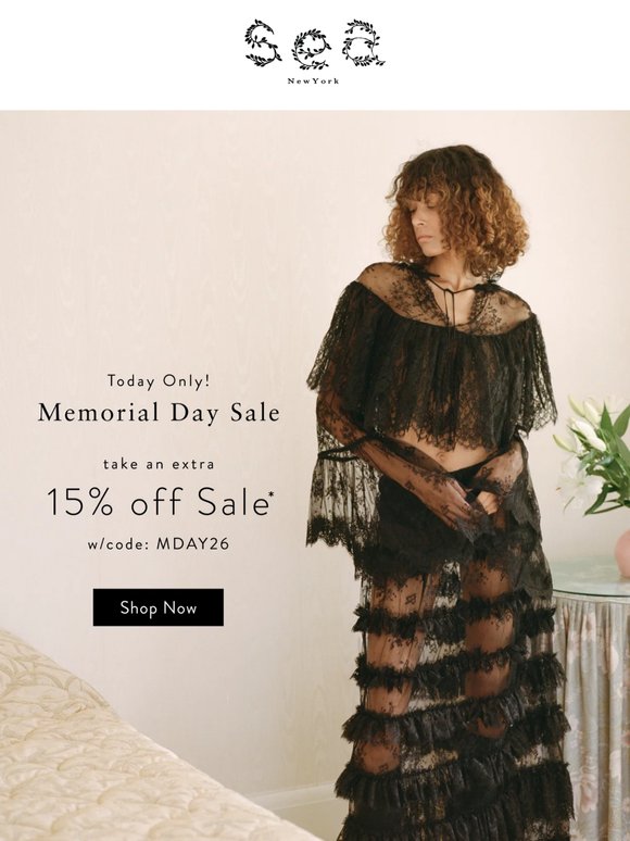 Extra 15% off ALL SALE