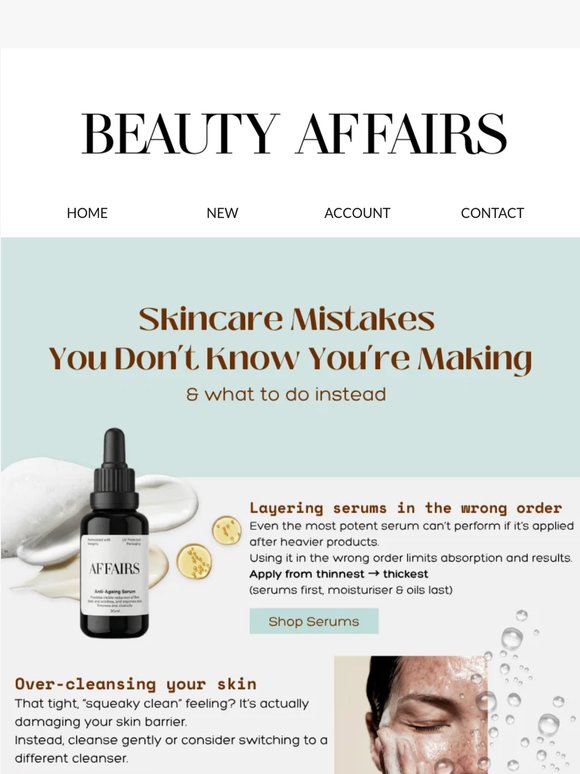 The 3 skincare mistakes most people don't know they're making