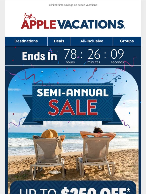 Final Days To Save up to $250 With Our Semi Annual Sale