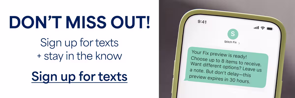 DON’T MISS OUT! Sign up for texts + stay in the know. Sign up for texts