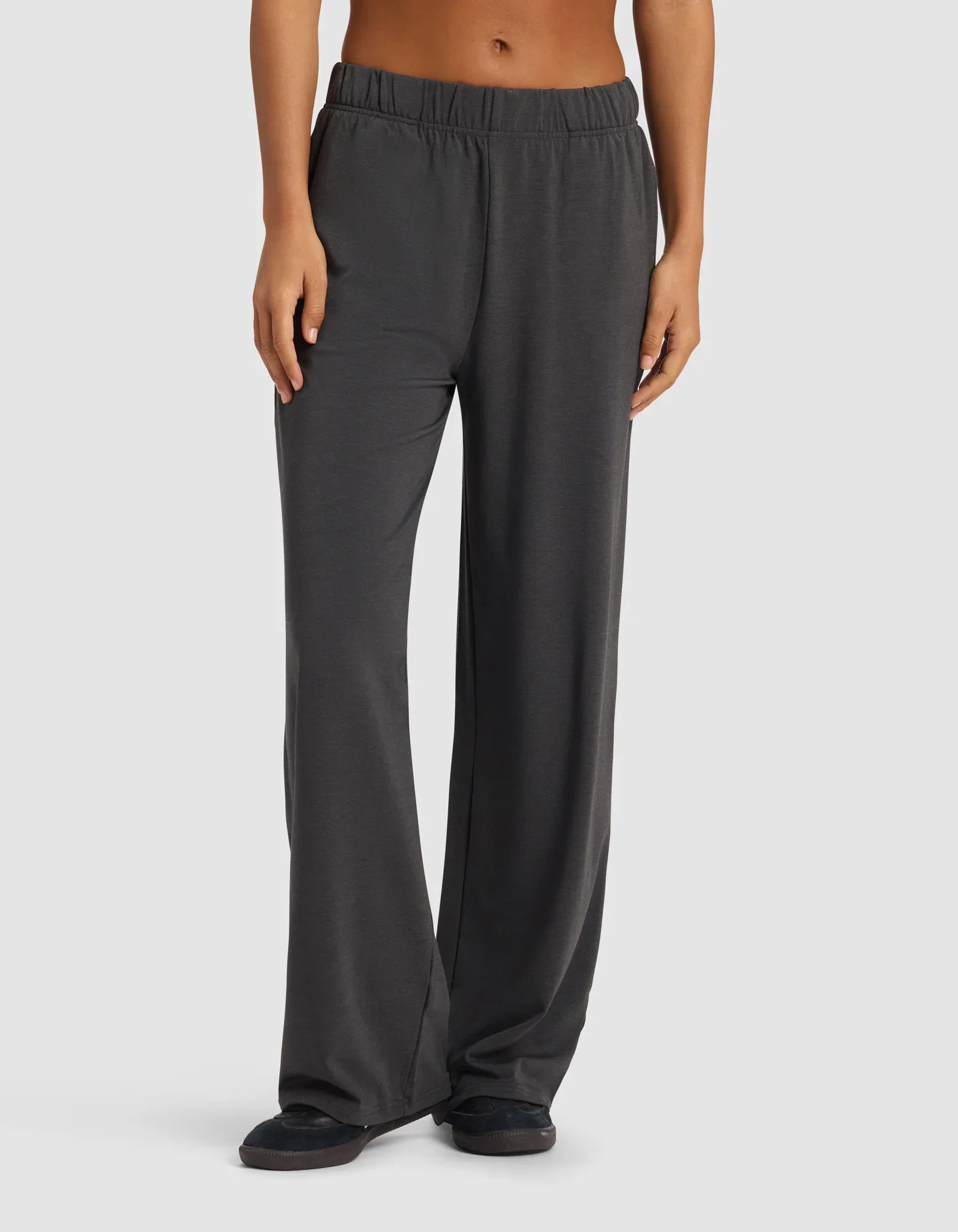 Image of Women's Brushed Bamboo Wide Leg Pull-On Pant