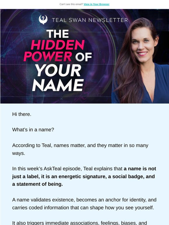 The Impact of Your Name