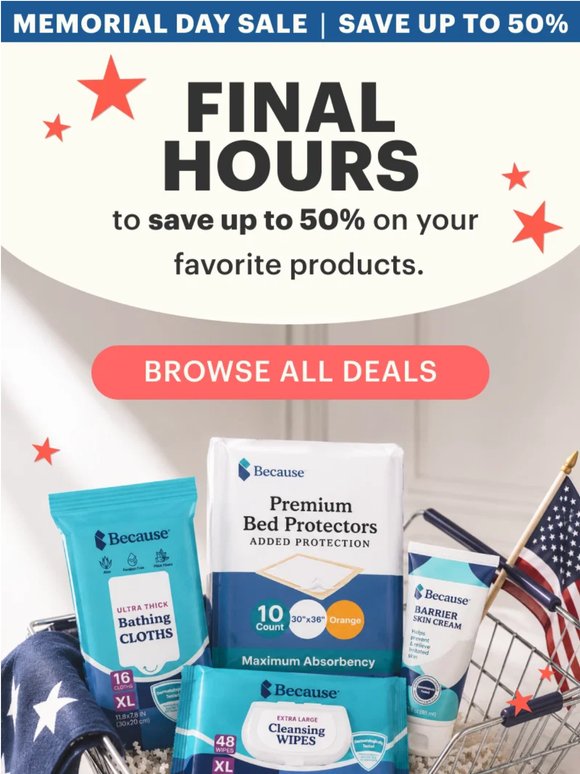 Final Hours: Up to 50% OFF!