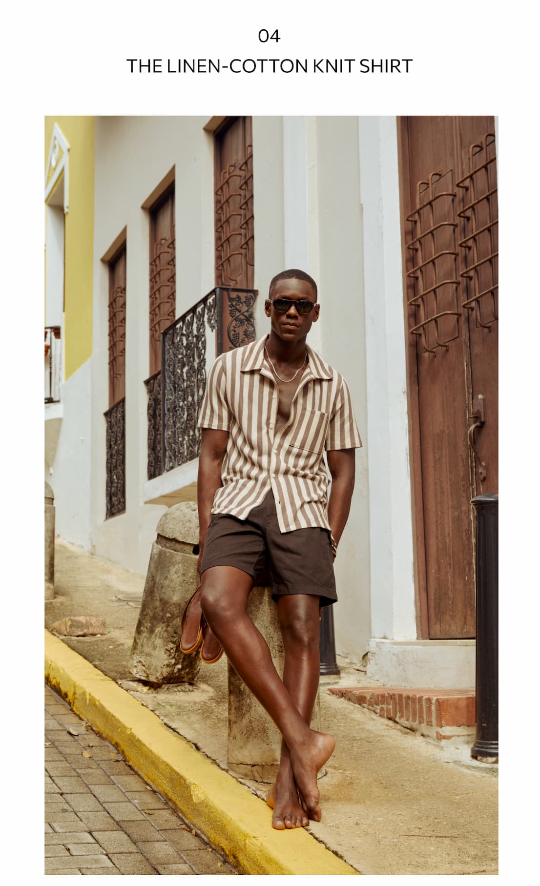 The Linen-Cotton Knit Shirt