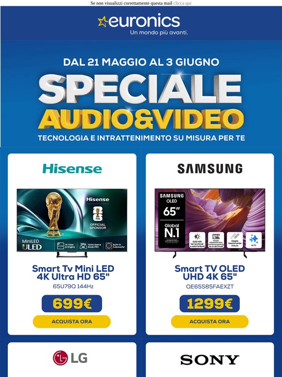 Un TV per ogni esigenza: scoprili tutti