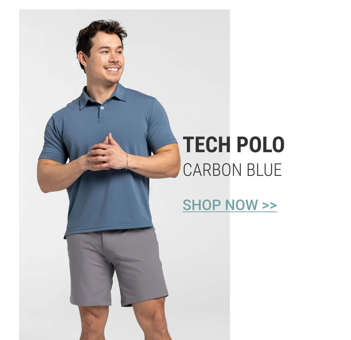 Carbon Blue Tech Polo