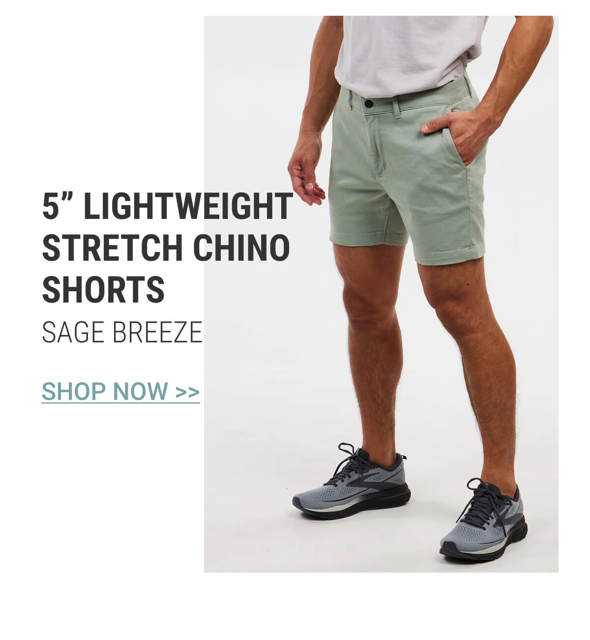 ge Breeze 5" Lightweight Stretch Chino Shorts