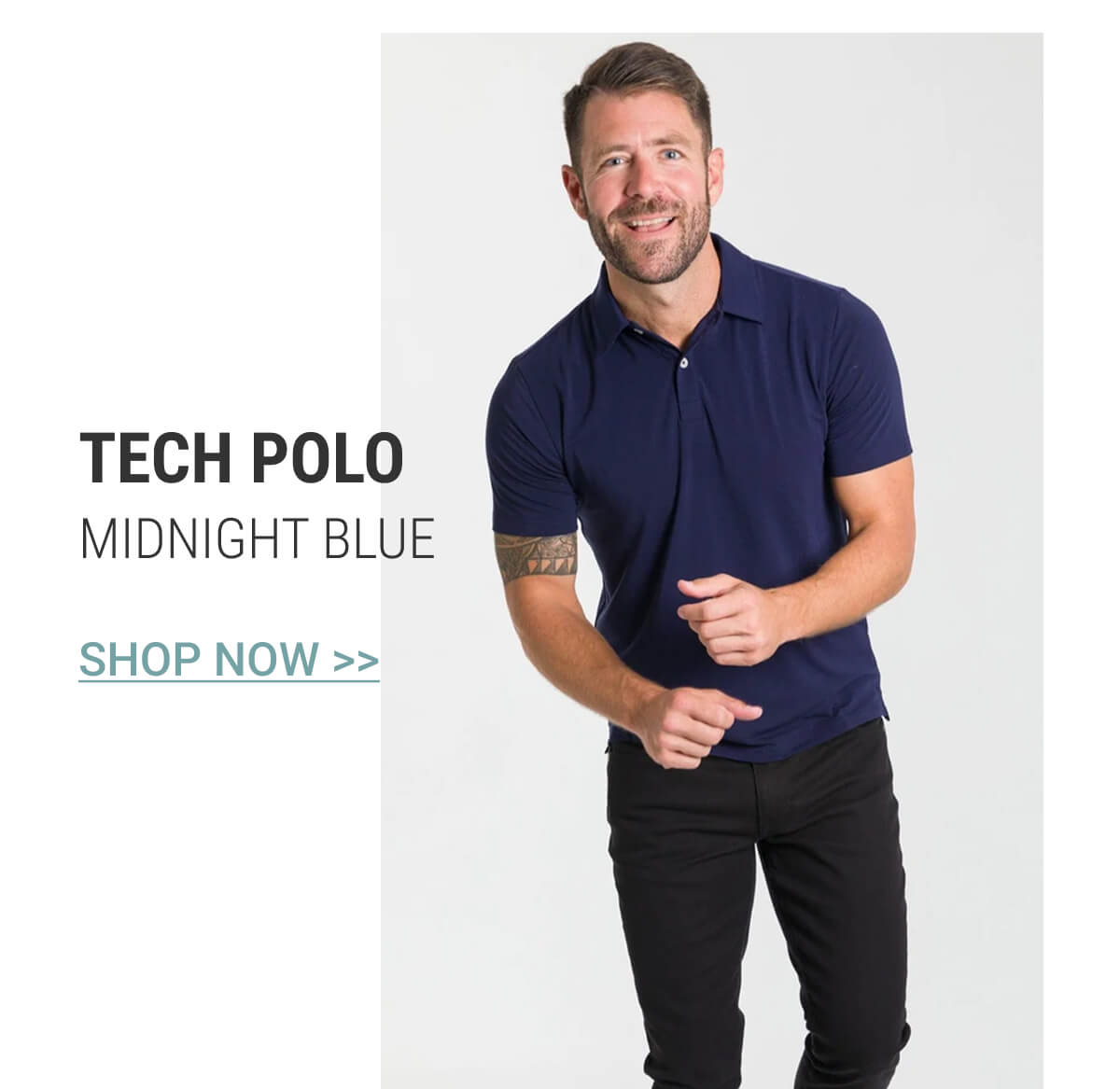 Midnight Blue Tech Polo