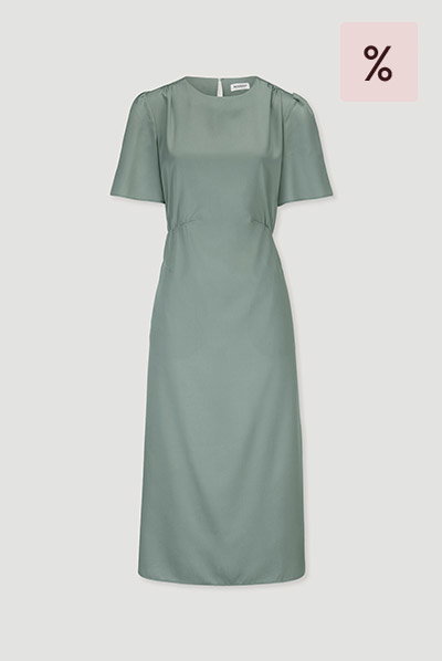 Jersey Kleid Midi Oversize aus reiner Bio-Baumwolle