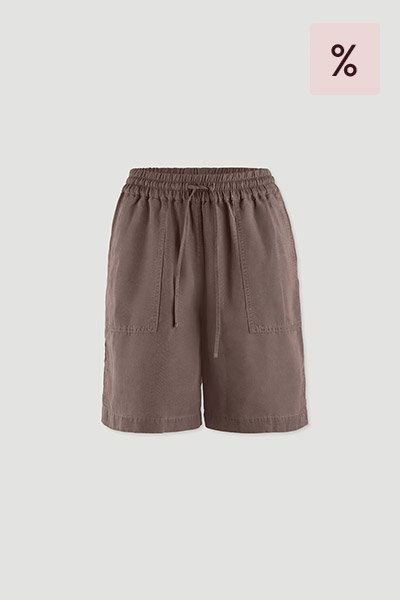 Shorts Relaxed aus weichem TENCEL Lyocell mit Leinen