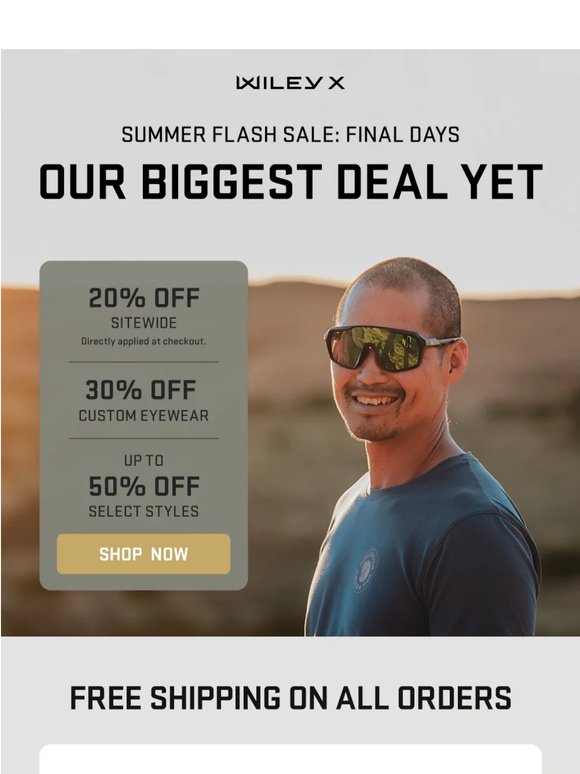 Summer Flash Sale ends tomorrow