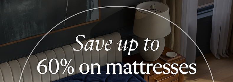 Save up to 60% on mattresses + Extra 5% off